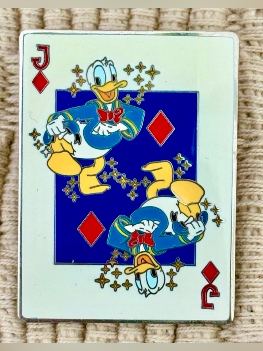 DISNEY 2005 *Rare* LE 1000 Donald Duck Jack of Diamonds Surprise Pin
